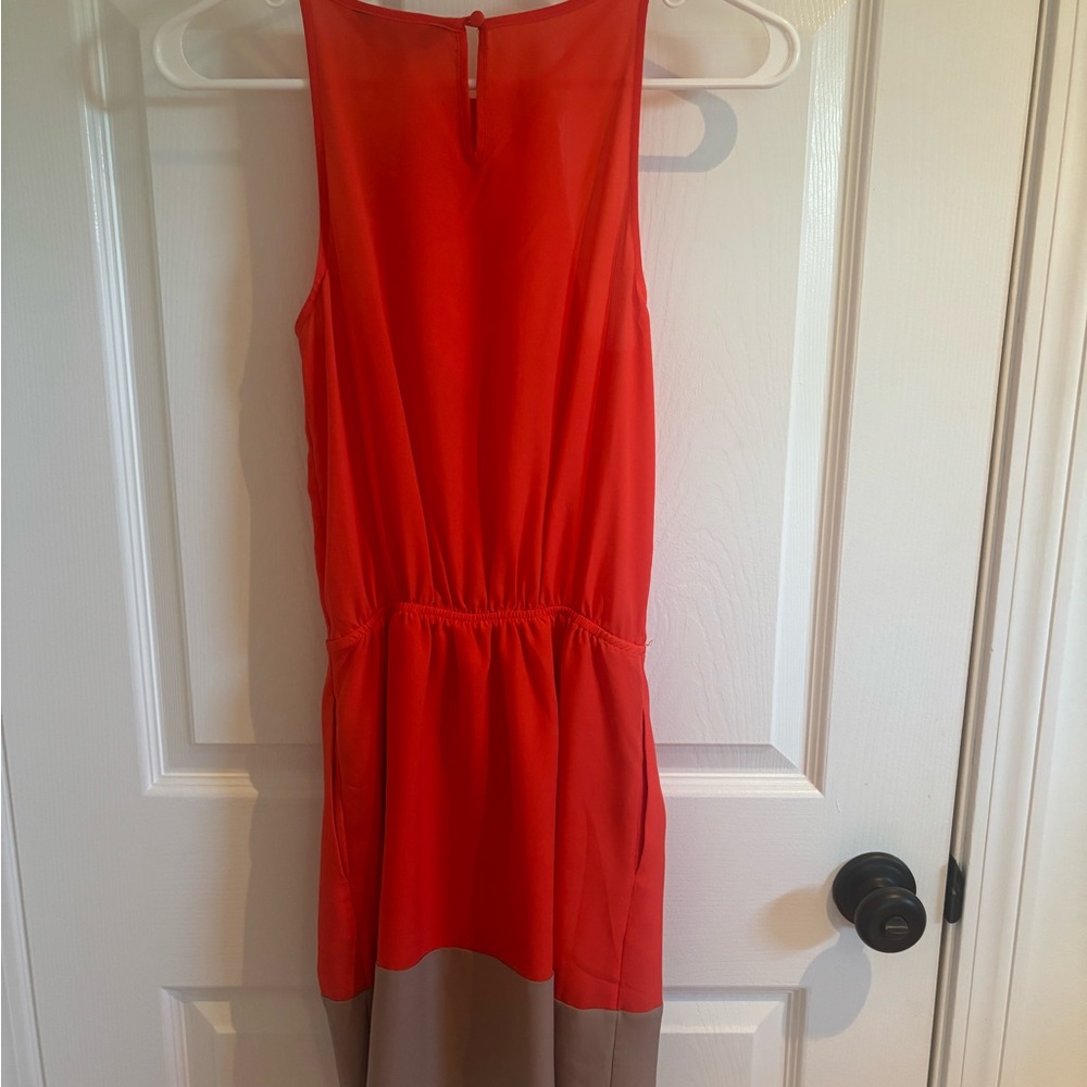 Express Red Halter Sheath Midi Dress